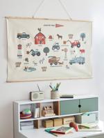 Leerkaart landbouwmachines rood