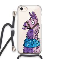 Lama: iPhone 7 Transparant Hoesje met koord