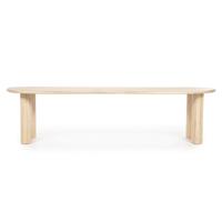 Eleonora Organische Eettafel 'Josh' Eiken, 300 x 110cm, kleur Naturel