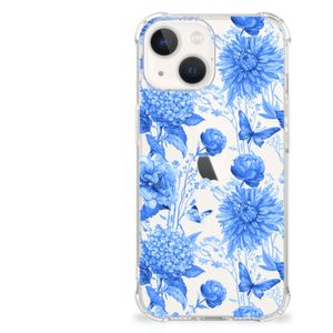 Case voor iPhone 13 mini Flowers Blue