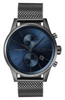Hugo Boss 1513677 chronograaf gitgrijs roestvrij stalen mesh armbandhorloge 41 mm Herenhorloge Hugo Boss 1513677 chronograaf gitgrijs roestvrij stalen mesh armbandhorloge 41 mm Herenhorloge