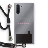 kwetsbaar: Samsung Galaxy Note 10 Transparant Hoesje met koord - thumbnail