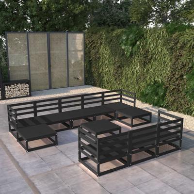 11-delige Loungeset massief grenenhout