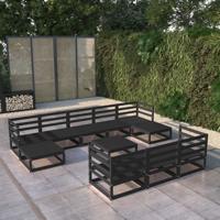 11-delige Loungeset massief grenenhout