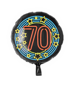 Neon folie ballon 70