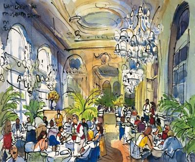 Kunstdruk Michael Leu - Luncheon, Musée d&apos;Orsay 60x50cm