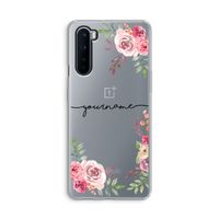 Rozen: OnePlus Nord Transparant Hoesje