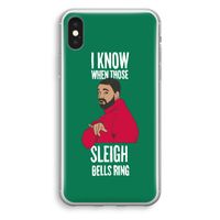 Sleigh Bells Ring: iPhone XS Transparant Hoesje