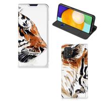 Bookcase Samsung Galaxy A03s Watercolor Tiger Bookcase Samsung Galaxy A03s Watercolor Tiger