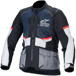 ALPINESTARS Andes Air Drystar Jacket, Doorwaai motorjas heren, Diep Blauw-Zwart-Ice Grijs