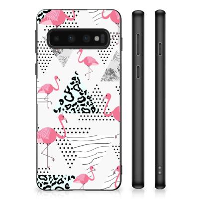 Samsung Galaxy S10 Back Cover Flamingo Triangle