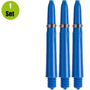 Nylon Dart Shafts - Blauw - X-Short + Ring
