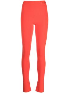 Patrizia Pepe pantalon à taille à logo - Orange