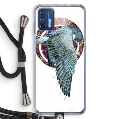 Golden Falcon: Motorola Moto G9 Plus Transparant Hoesje met koord
