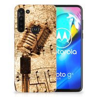 Motorola Moto G8 Power Siliconen Hoesje met foto Bladmuziek - thumbnail