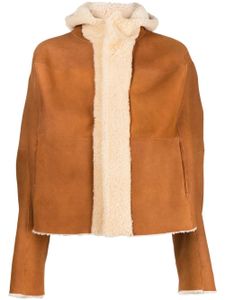 Natasha Zinko veste Shearling Bunnies - Marron