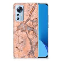 Xiaomi 12 | 12X | TPU | Siliconen hoesje | Marmer Oranje