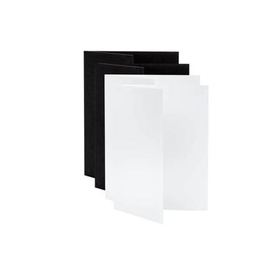 V-Flat Tabletop V-Flats - Small (12"x18") 2x white 2x black