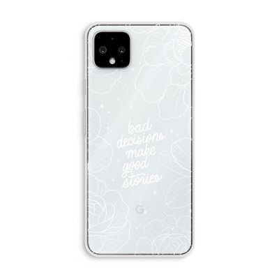Good stories: Pixel 4 XL Transparant Hoesje