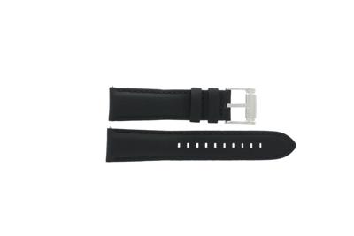 Horlogeband Fossil BQ1486 Leder Zwart 22mm