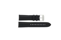 Horlogeband Fossil BQ1486 Leder Zwart 22mm