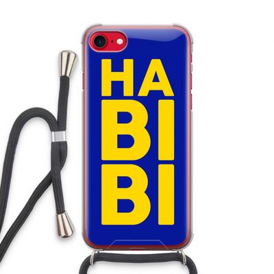 Habibi Blue: iPhone SE 2020 Transparant Hoesje met koord