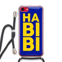 Habibi Blue: iPhone SE 2020 Transparant Hoesje met koord
