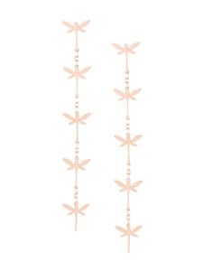 Anapsara Dragonfly drop earrings - Métallisé