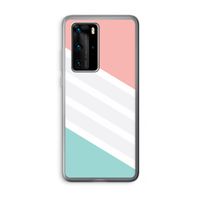 Strepen pastel: Huawei P40 Pro Transparant Hoesje