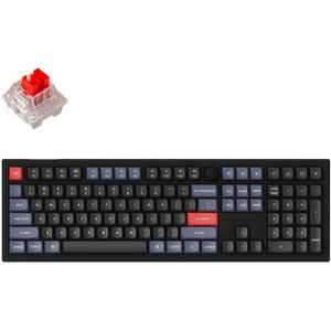 Keychron V6-D1 gaming toetsenbord RGB leds, Double-shot PBT, hot swap, Knob