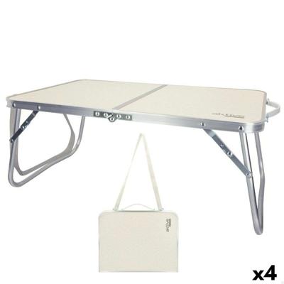 Vouwtafel Aktive Crème 60 x 25 x 40 cm (4 Stuks)