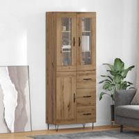 Hoge kast Artisan Eiken 69,5 x 34 x 180 cm Bewerkt hout