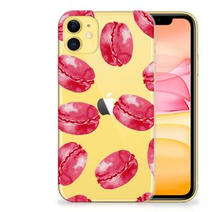 Apple iPhone 11 Siliconen Case Pink Macarons