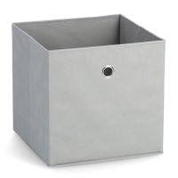 Opbergmand/kastmand - 22 liter - lichtgrijs - 28 x 28 x 28 cm Opbergmand/kastmand - 22 liter - lichtgrijs - 28 x 28 x 28 cm