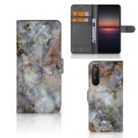Sony Xperia 1 II | Bookcase | Marmer Grijs