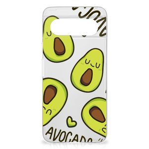 Google Pixel 8 Telefoonhoesje met Naam Avocado Singing