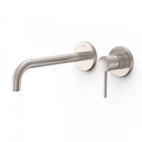 Wastafelmengkraan Inbouw Tres Study Exclusive 2-Gats Gebogen Uitloop 24 cm en Hendel RVS Wastafelmengkraan Inbouw Tres Study Exclusive 2-Gats Gebogen Uitloop 24 cm en Hendel RVS