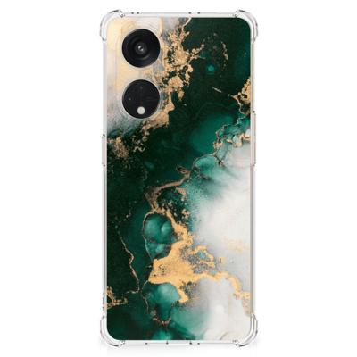 Anti-Shock Hoesje voor OPPO A98 Marmer Groen Anti-Shock Hoesje voor OPPO A98 Marmer Groen