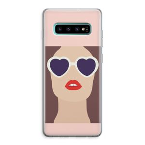 Red lips: Samsung Galaxy S10 Plus Transparant Hoesje