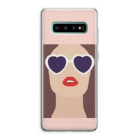 Red lips: Samsung Galaxy S10 Plus Transparant Hoesje