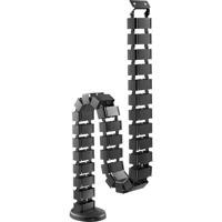 Digitus DA-90505 Kabelslang ABS kunststof, Metaal Zwart flexibel (l x b x h) 130 x 6.7 x 3.5 cm 1 stuk(s)