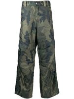 OAMC pantalon cargo à motif camouflage - Vert - thumbnail