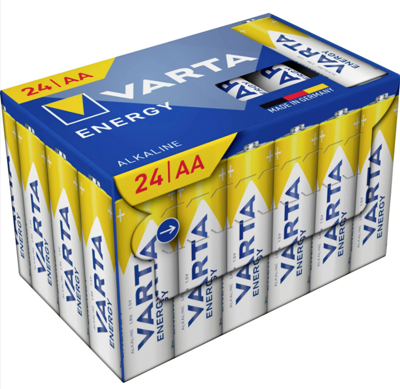 Batterij Varta Energy AA (penlite) 1.5 V - 24 stuks in doosje