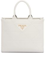 Prada sac cabas en cuir - Blanc