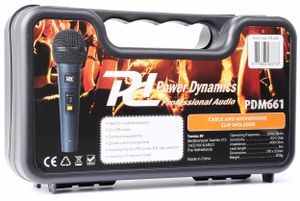 Power Dynamics PDM661 Zwart Microfoon voor podiumpresentaties