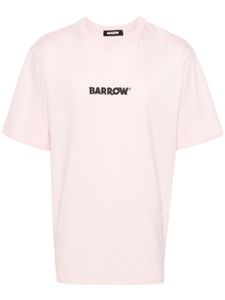 BARROW t-shirt en coton à logo imprimé - Rose