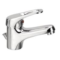 Go by Van Marcke Flow eengreepsmengkraan wastafel met automatische afloop keramische schijven inclusief flexibele slangen en bevestigingsset 183001