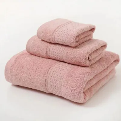 3-delige Luxe Katoenen Handdoekset, Ultra Zacht, Zeer Absorberend 3-delige Luxe Katoenen Handdoekset, Ultra Zacht, Zeer Absorberend