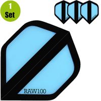 Raw100 Zone Dartflights - Blauw