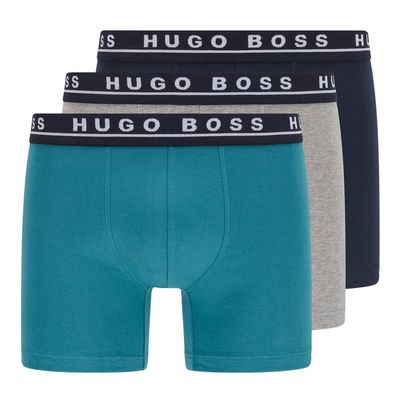 Hugo Boss Boxershorts 3-pack- blauw-grijs